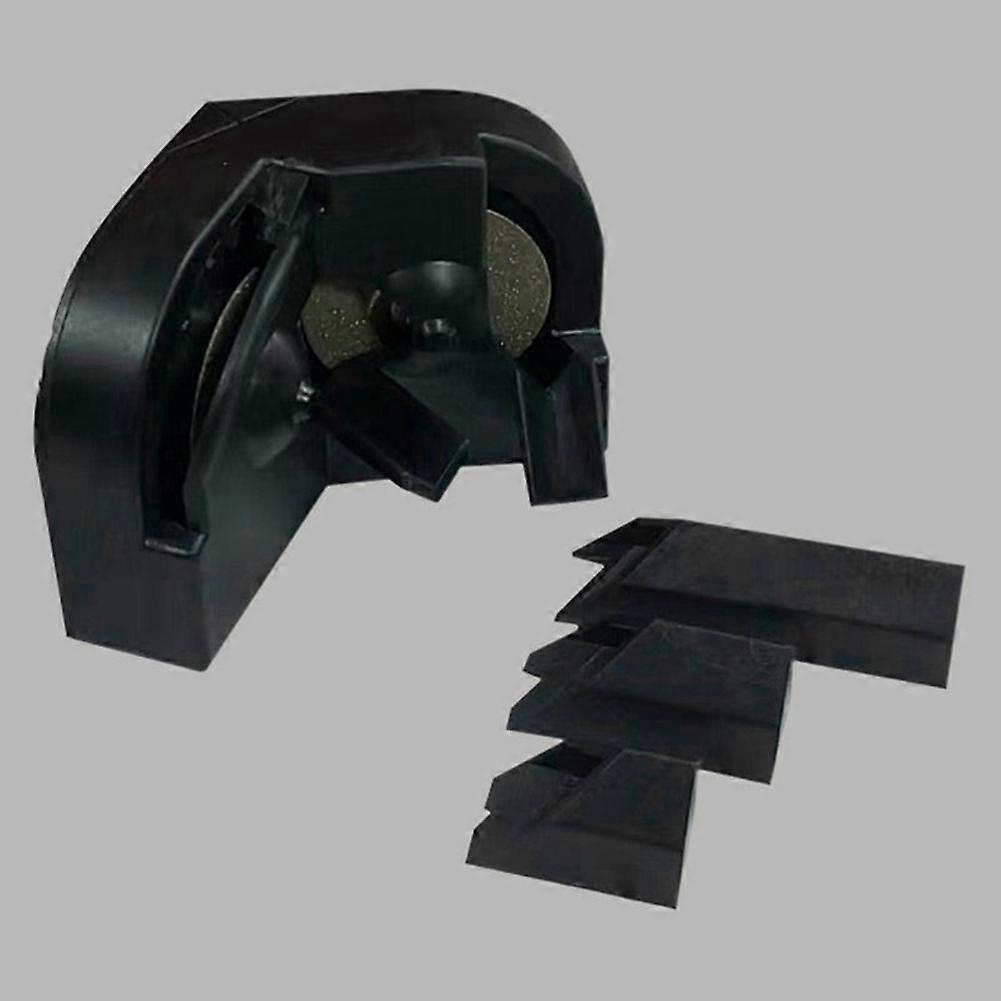 Black Multi-Functional Drill Bit Sharpener Tool with 6 Pcs Grinding Wheels