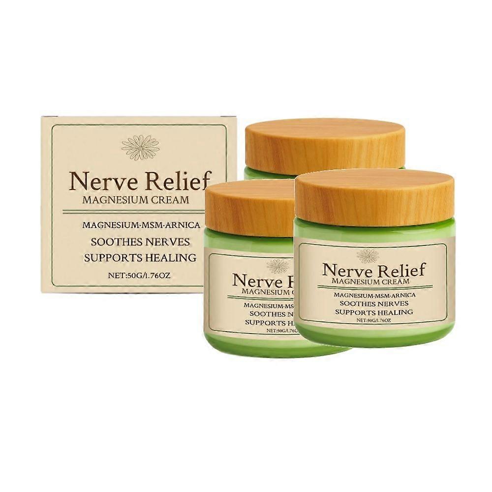 קרם מגנזיום טבעי להקלה על עצבים פי 1-3 לתמיכה בשינה, הרפיית שרירים עמוקה