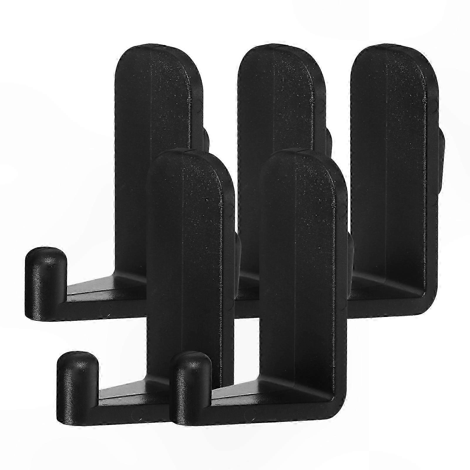 Adjustable Pegboard Hooks for Wall Storage - 10 Pack Heavy Duty Black Hooks