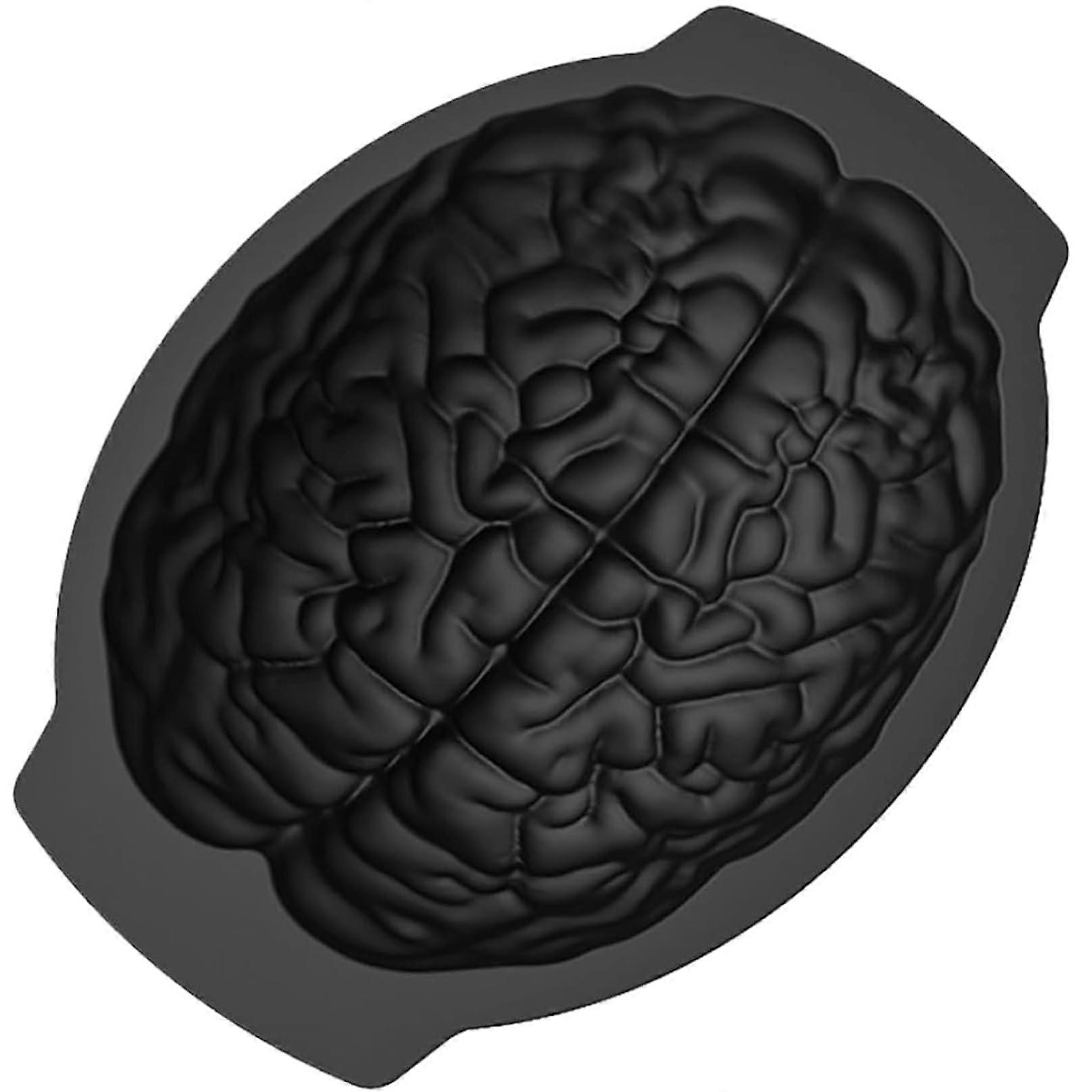 Halloween Silicone Molds Realistic Brain Shape FoodGrade Nonstick for Baking Candy Chocolate