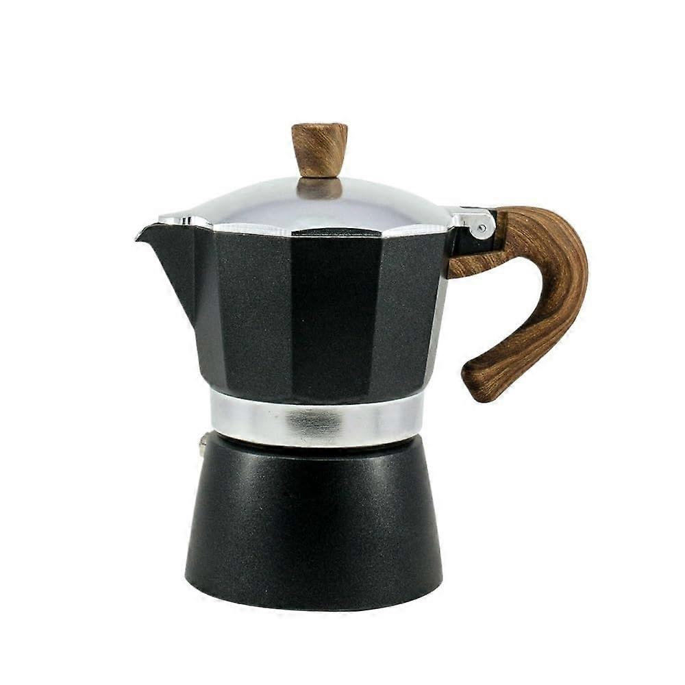 Moka Pot Stovetop Espresso Maker with Reusable Filter and HeatResistant Handle for Home