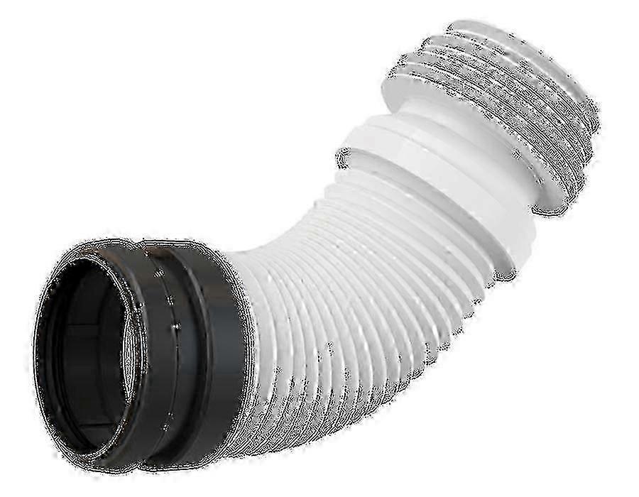 Universal Range Flexi Plastic Flexible Wc Toilet Elbow Waste Connector 90110mm