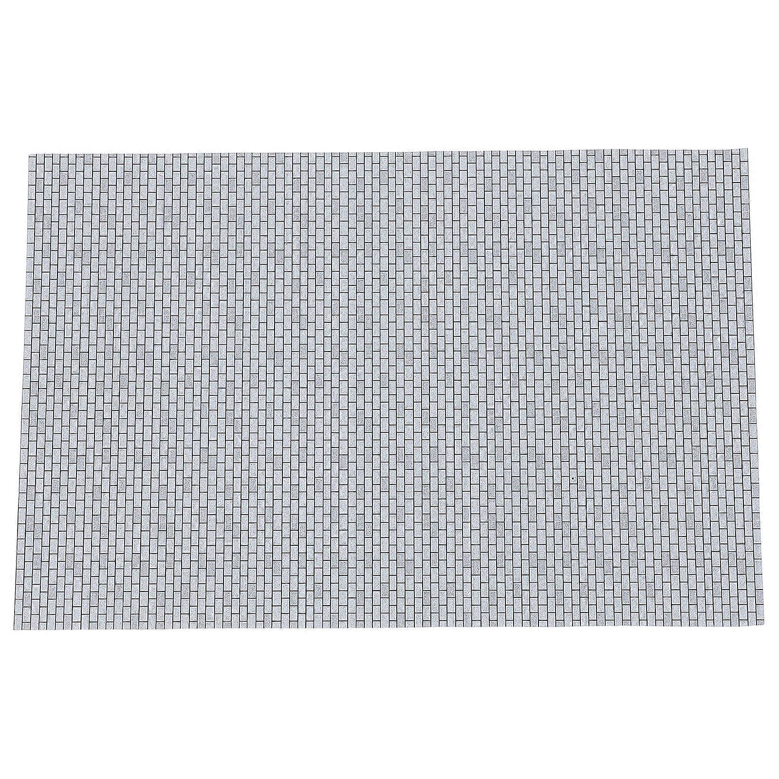 Grey Miniature Simulation Brick Model for DIY Micro Landscape Walls 1 Sheet