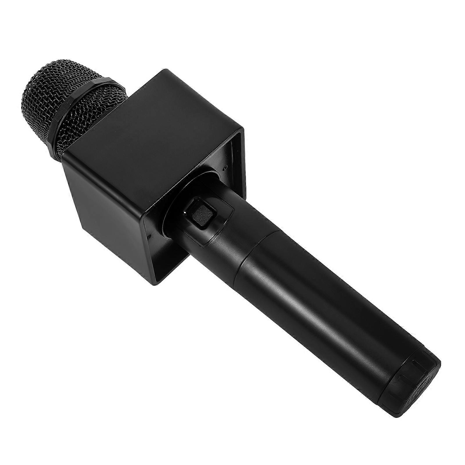 Black Fake Microphone Prop Simulation Microphone for Party 2Pcs Plastic Model