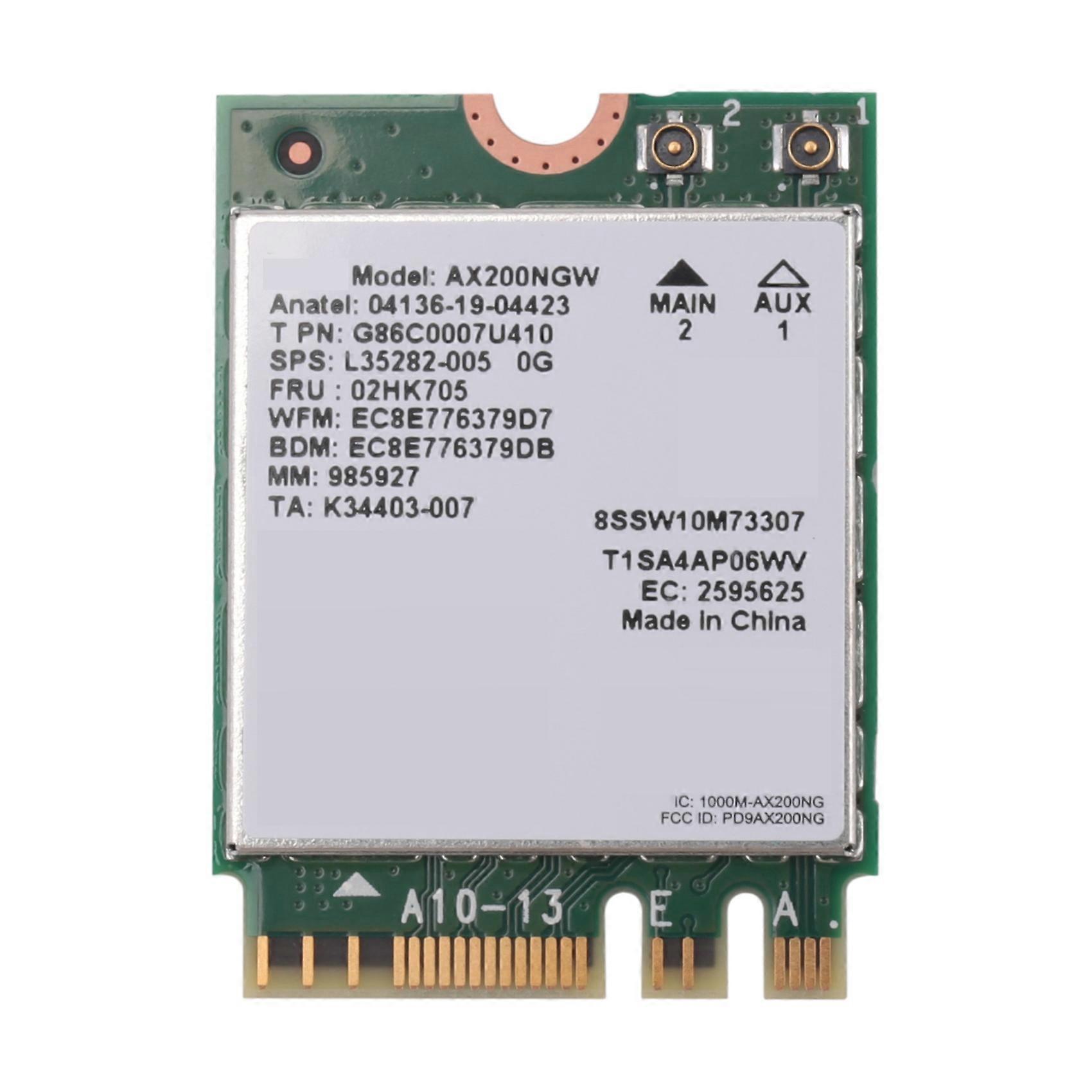 AX200 AX200NGW Network Card M.2 NGFF WiFi Card Bluetooth 5.0 WiFi 6 2.4G/5G 802.11Ac/Ax WiFi Wireless Adapter Card
