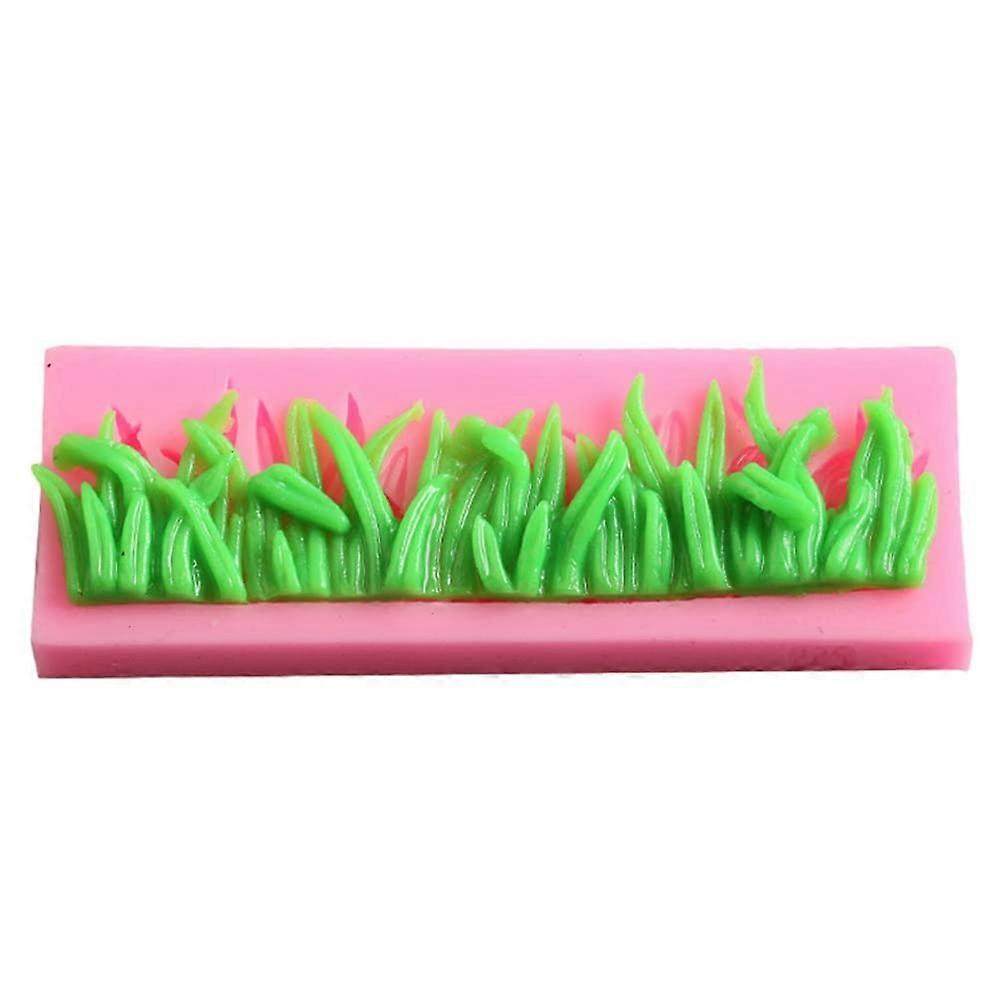 Silicone Fondant Mold with Creative Grass Texture for 3D Cake Decorating and Cookie Baking