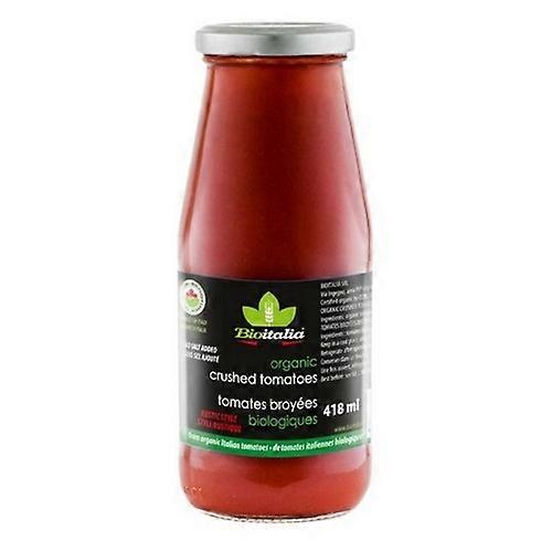 Bioitalia Organic Tomatoes Crushed Rustic Style, 418 Ml (Case Of 12)