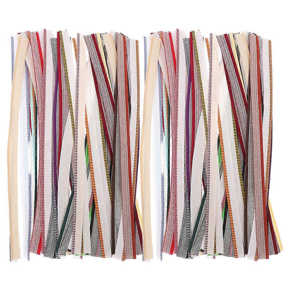 Bookbinding Supplies Cotton Bookbinding Headbands for Craft Use 2Sets