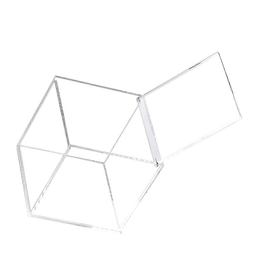 Coffee Pod Holder Acrylic Box with Lid for Storage Transparent Desktop Case