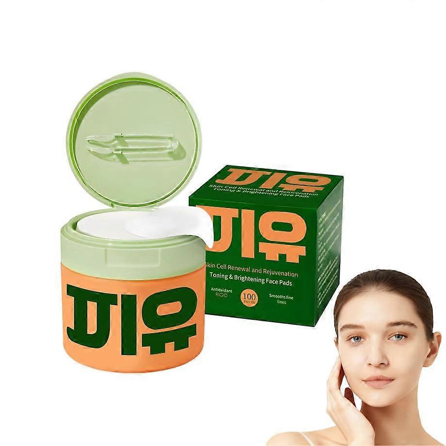 Korean Toner Pads with Centella and Niacinamide for Dark Spots and 72H Hydration, 100 Count