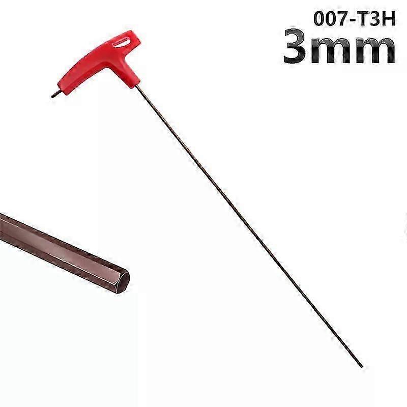 Extra Long Type Hex Keys Set 3/4/5/6/8mm Allen Keys Hand Tool Hexagon Set T Handle Flat Wrench Repair Tools Keys For Repair Car