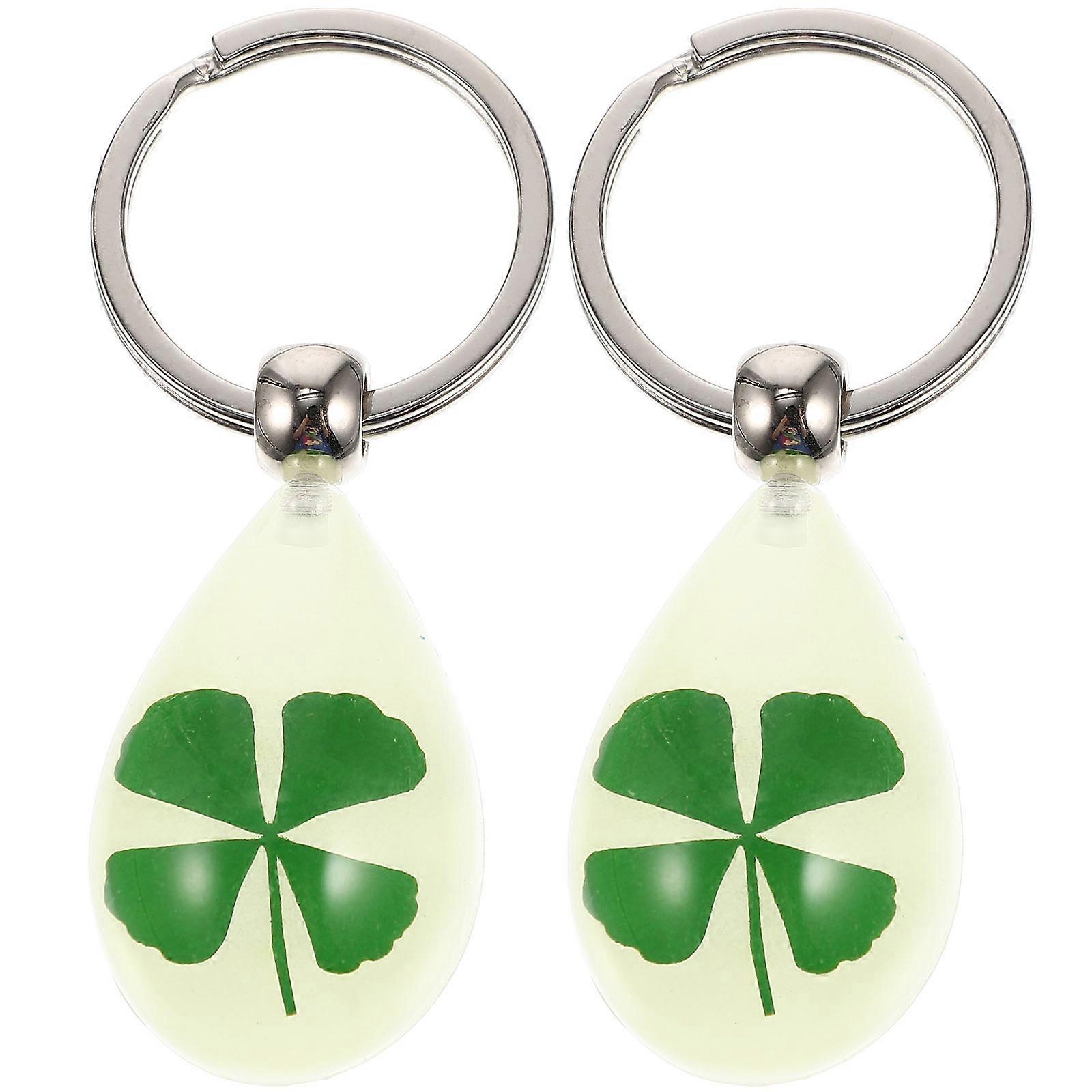 Lucky Keychain St.Patrick Day Key Holders Casual Use Assorted Color Hanging Decoration 2Pcs