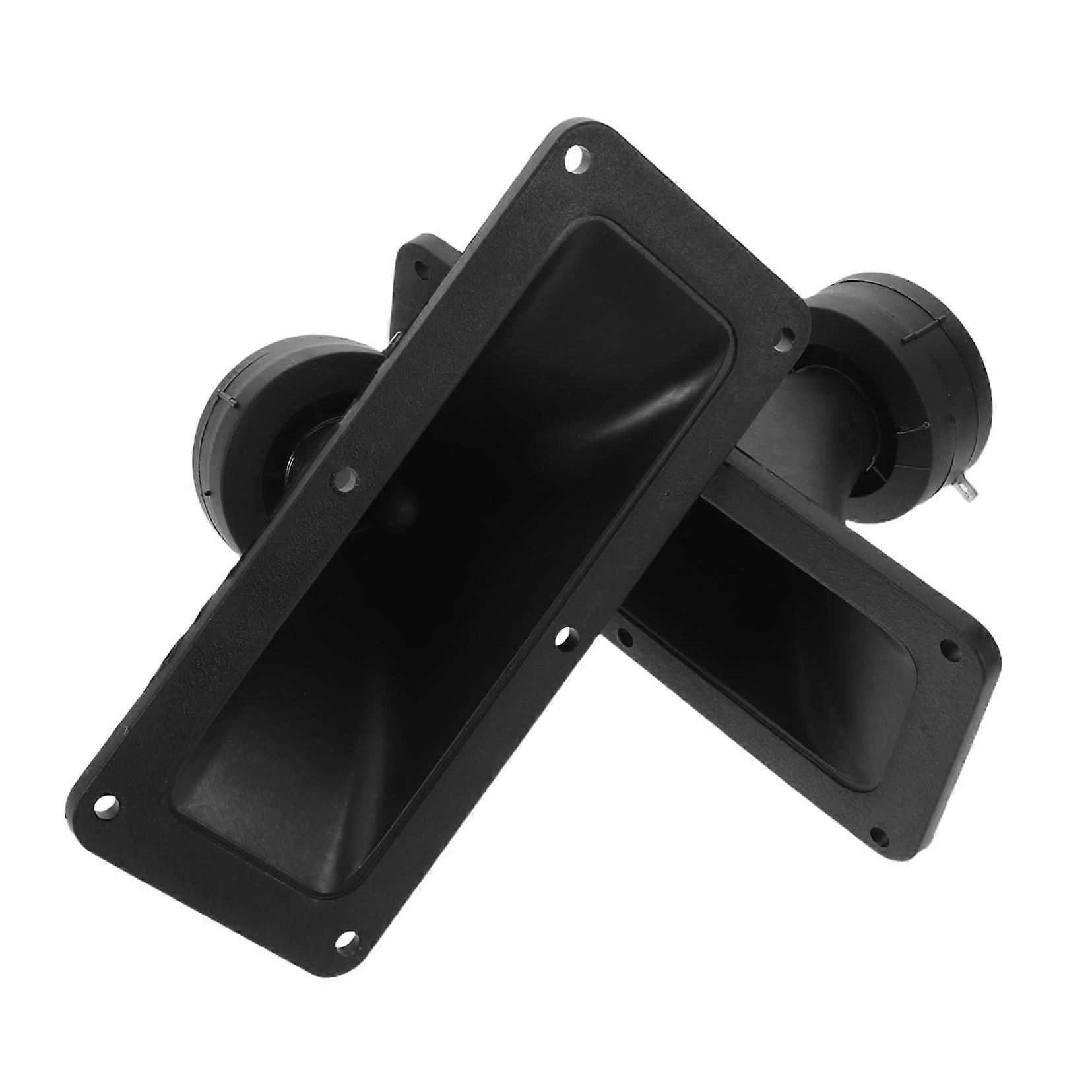 Horn Tweeter 2Pack For Car Home DJ Audio PP Plastic Rectangular Tweeter Ceramic Output Energy Efficient Sound