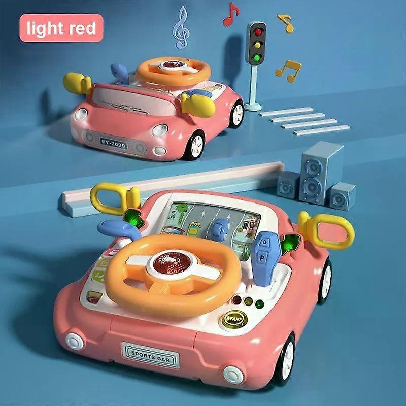 Jouet de volant pour enfants, jouets de conduite de Simulation avec musique l��g��re, si��ge de voiture, jouet ��ducatif interactif pour b��b��