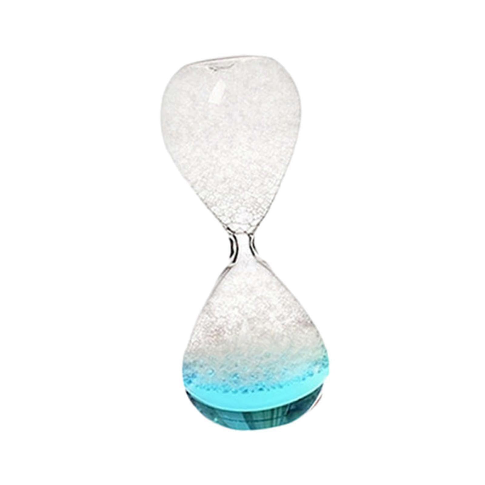 Bubble Hourglass Liquid Motion Timer with Unique Bubble Flow Decorative Gift for Kids 14cm Blue