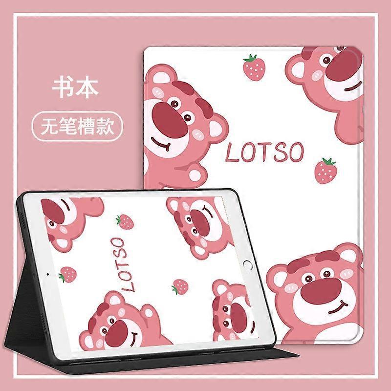 Stylish Case For Ipad Old 2/3/4 Books Multiple Strawberry Bears No2897