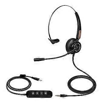 U900 H510 Zestaw słuchawkowy telefonu High Fidelity Redukcja szumów Oddychający 3,5 mm Rj9 Mikrofon Długi Słuchawki Call Center do telemarketingu