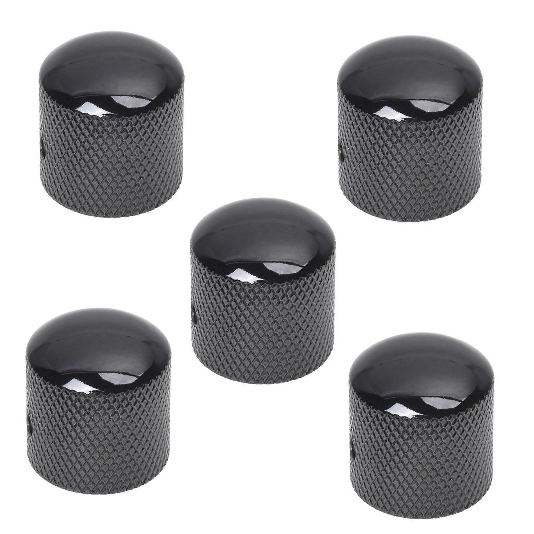 5X Black Electric Guitar Volume Tone Control Knob