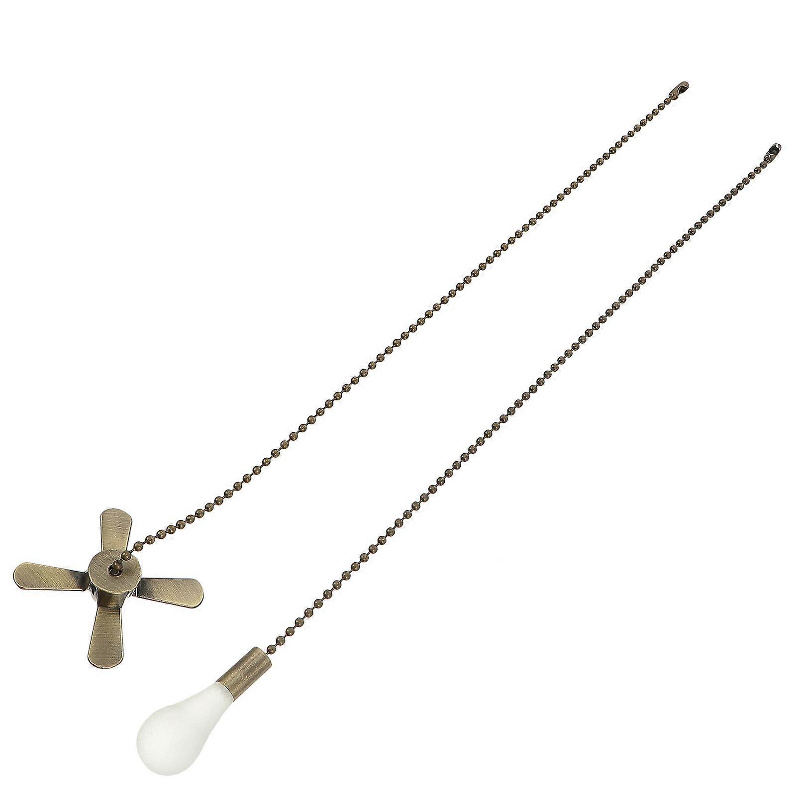Ceiling Fan Pull Chain Dark Brown Fan Light Pull Cords 2Pcs Set