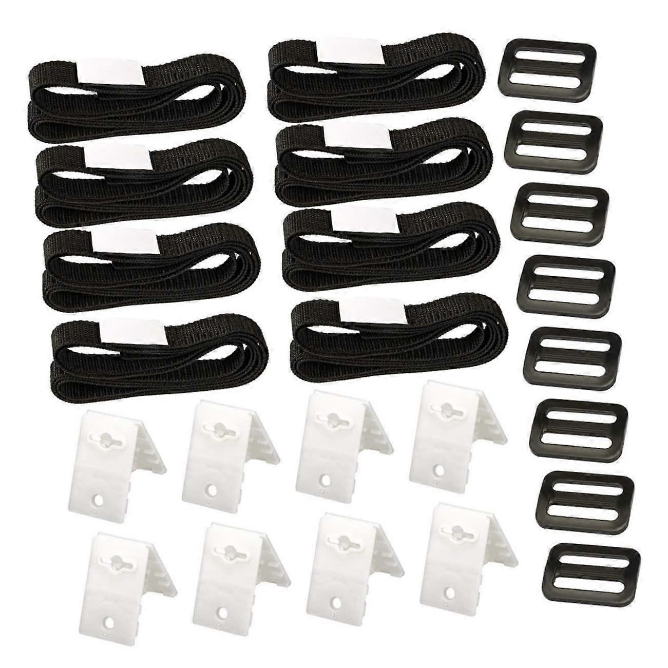 Durable Pool Cover Reel Straps Kit for Solar Blanket Attachment and Easy Pool Cover Fixing