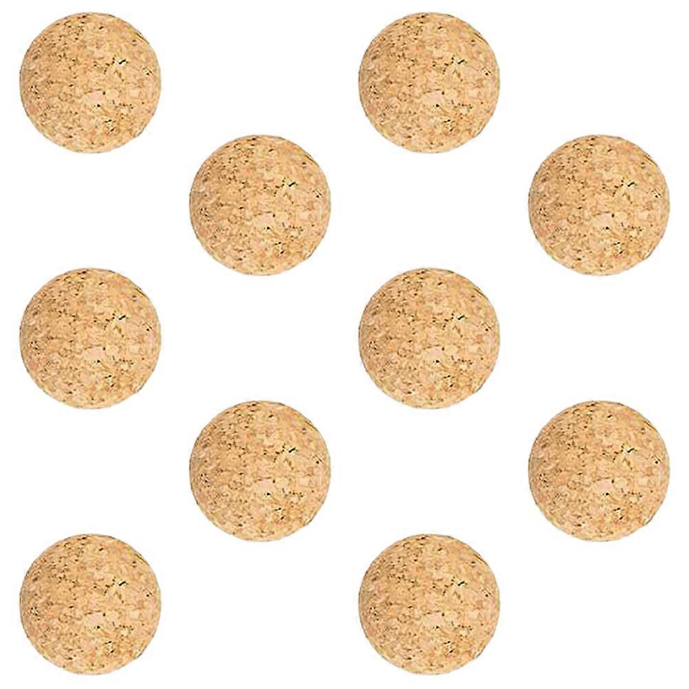 Fussball Table Soccer Ball for Playing 10Pcs Beige Wood Replacement