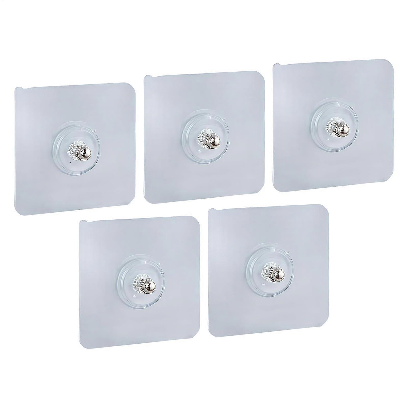 Adhesive Wall Hooks Waterproof Heavy Duty No Drilling Removable for Bathroom Kitchen Storage