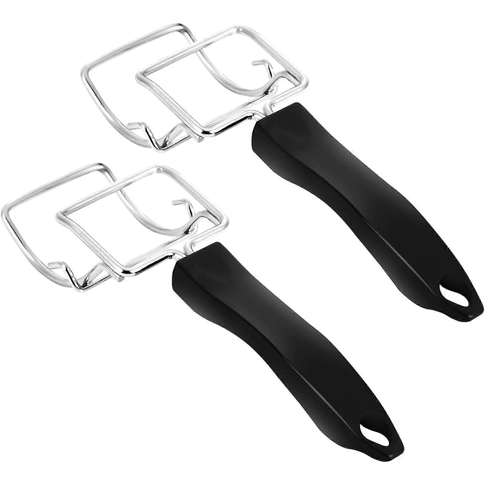 2Pcs Heat Resistant Oven Tray Lifter and Rack Puller with Ergonomic Handle for Baking