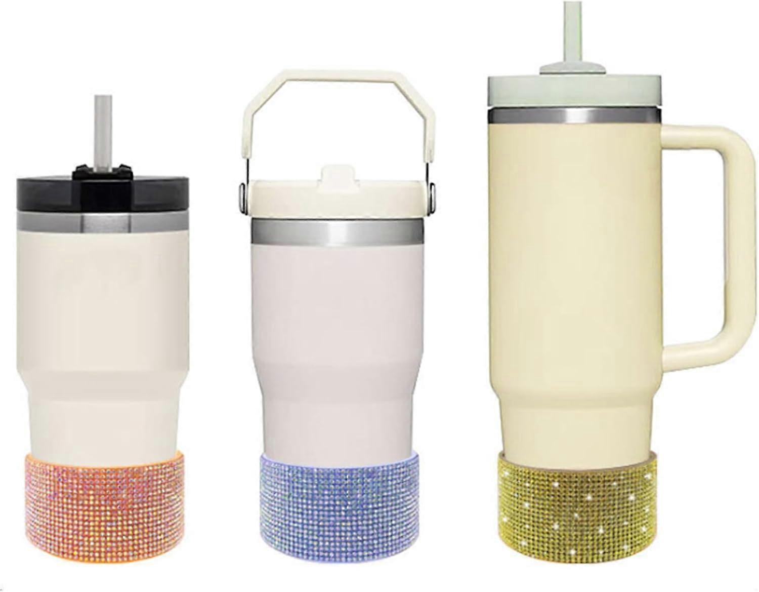 Sparkling Silicone Water Bottle Boot with Shockproof AntiSlip Bottom Protector Sleeve