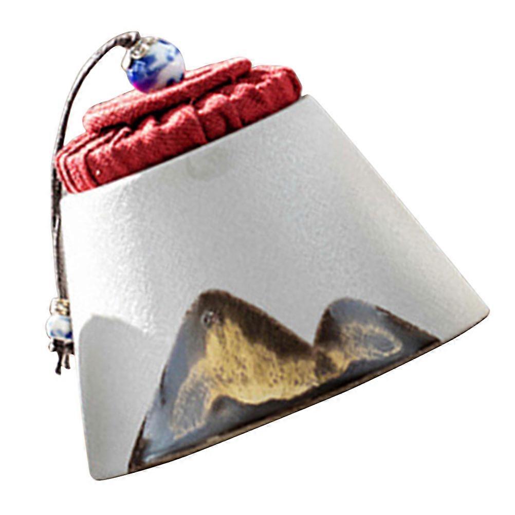 Household Tea Canister for Storage Ceramic Tea Jar White 1 Unit