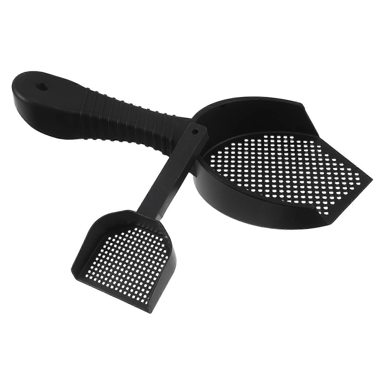 Cat Litter Scoop Plastic 2Pcs Set for Comfortable Grip and Fine Sifting