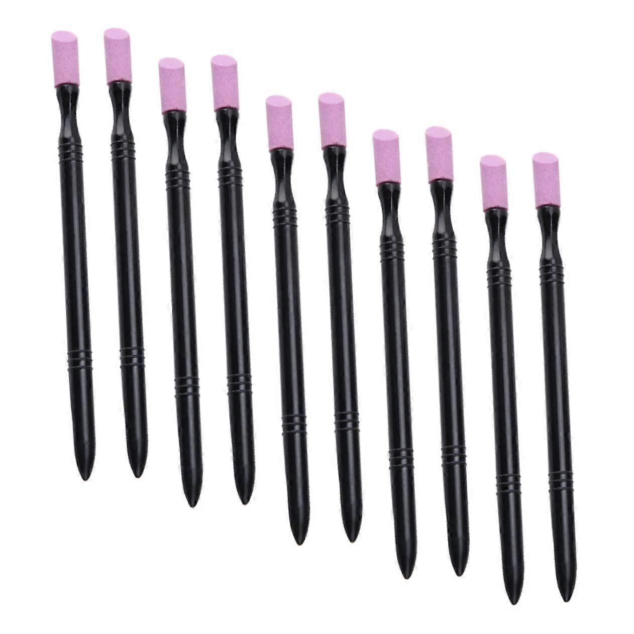 10pcs Nail Care Kit with Cuticle Tools for Precision Nail Shaping and Buffing