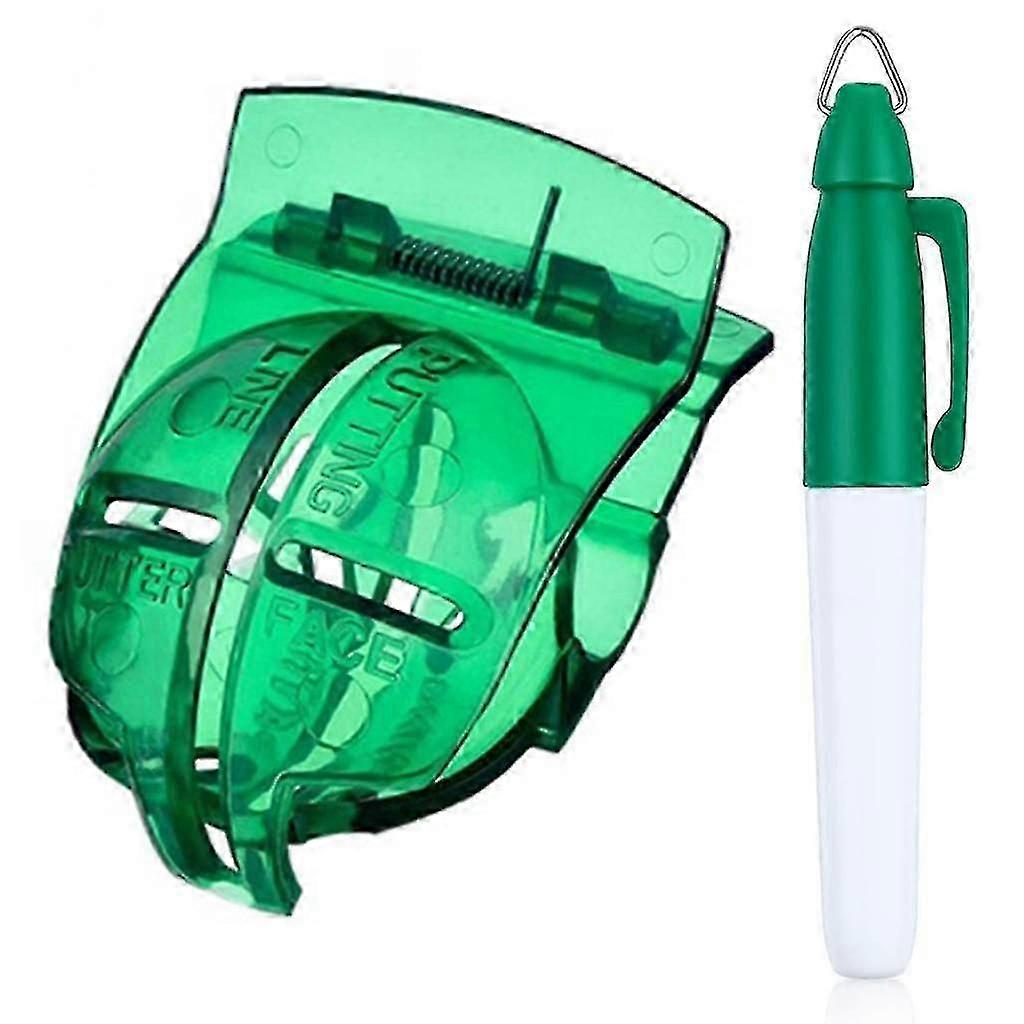 2 Pieces Golf Ball Alignment Tool Liner Ball Marker Clips,green