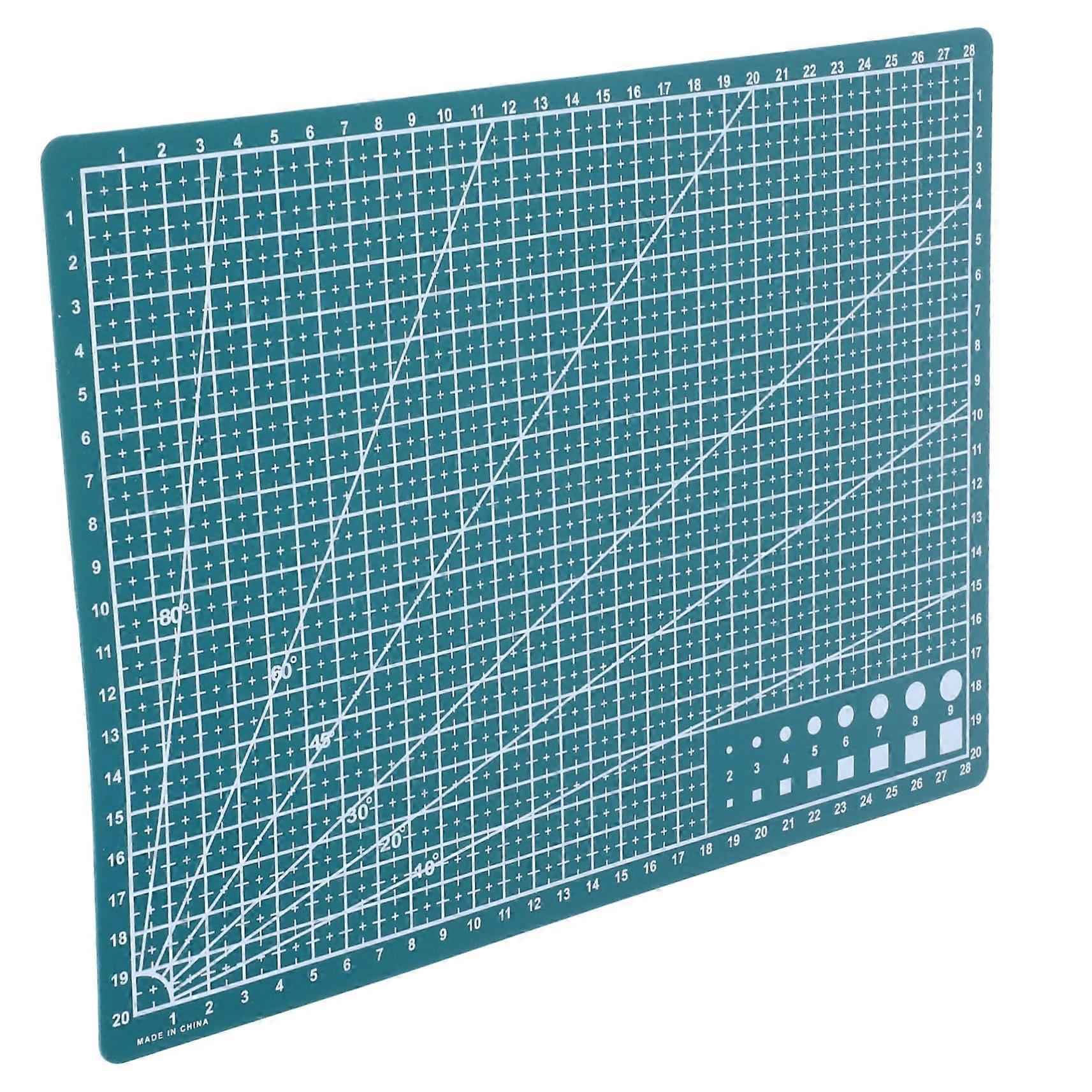 Double Sided Self Healing Cutting Mat with Grid Lines and Ruler for Sewing Quilting Scrapbooking