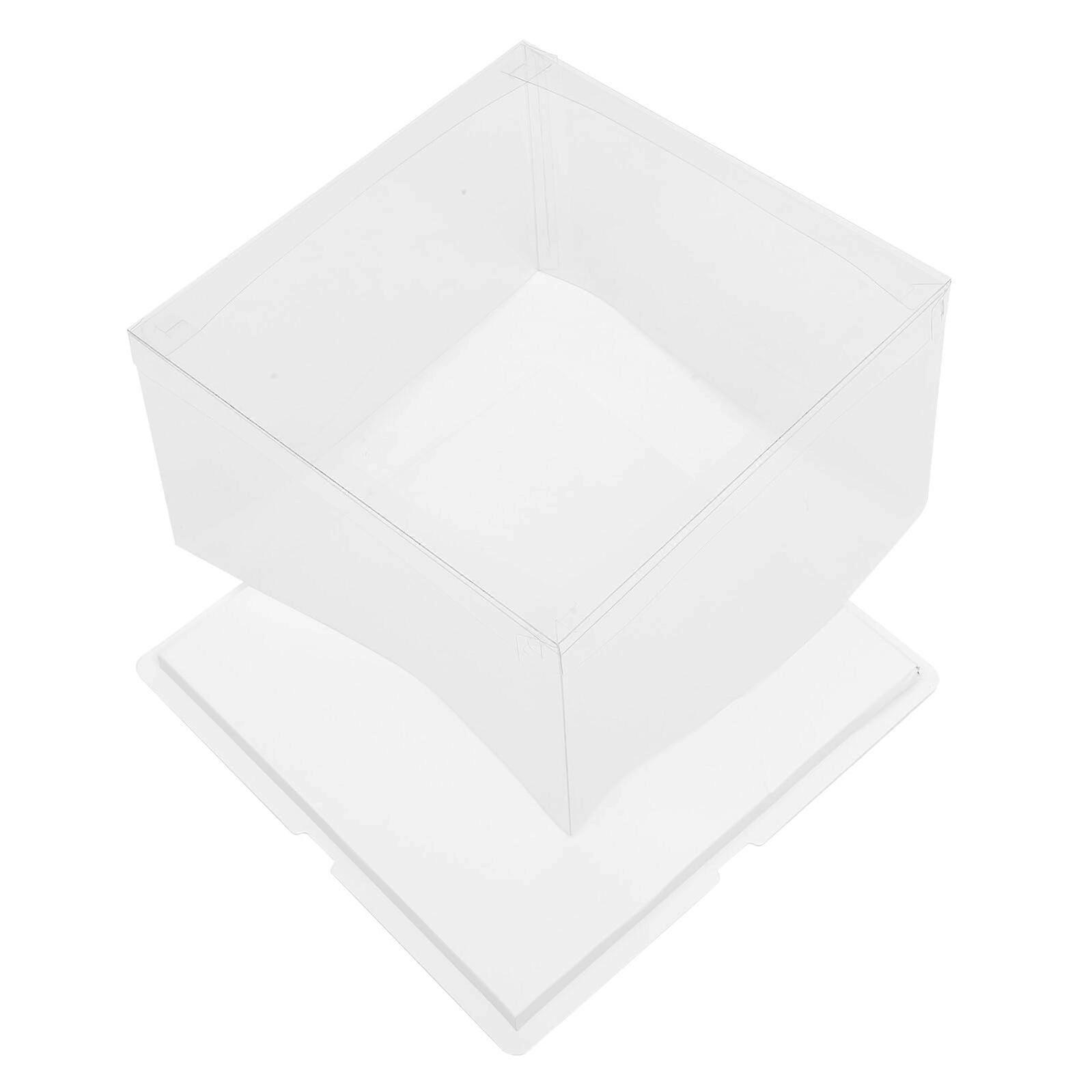 Clear Cake Box with Transparent Display for Birthday Storage, Parties, and Durable Bakery Presentation