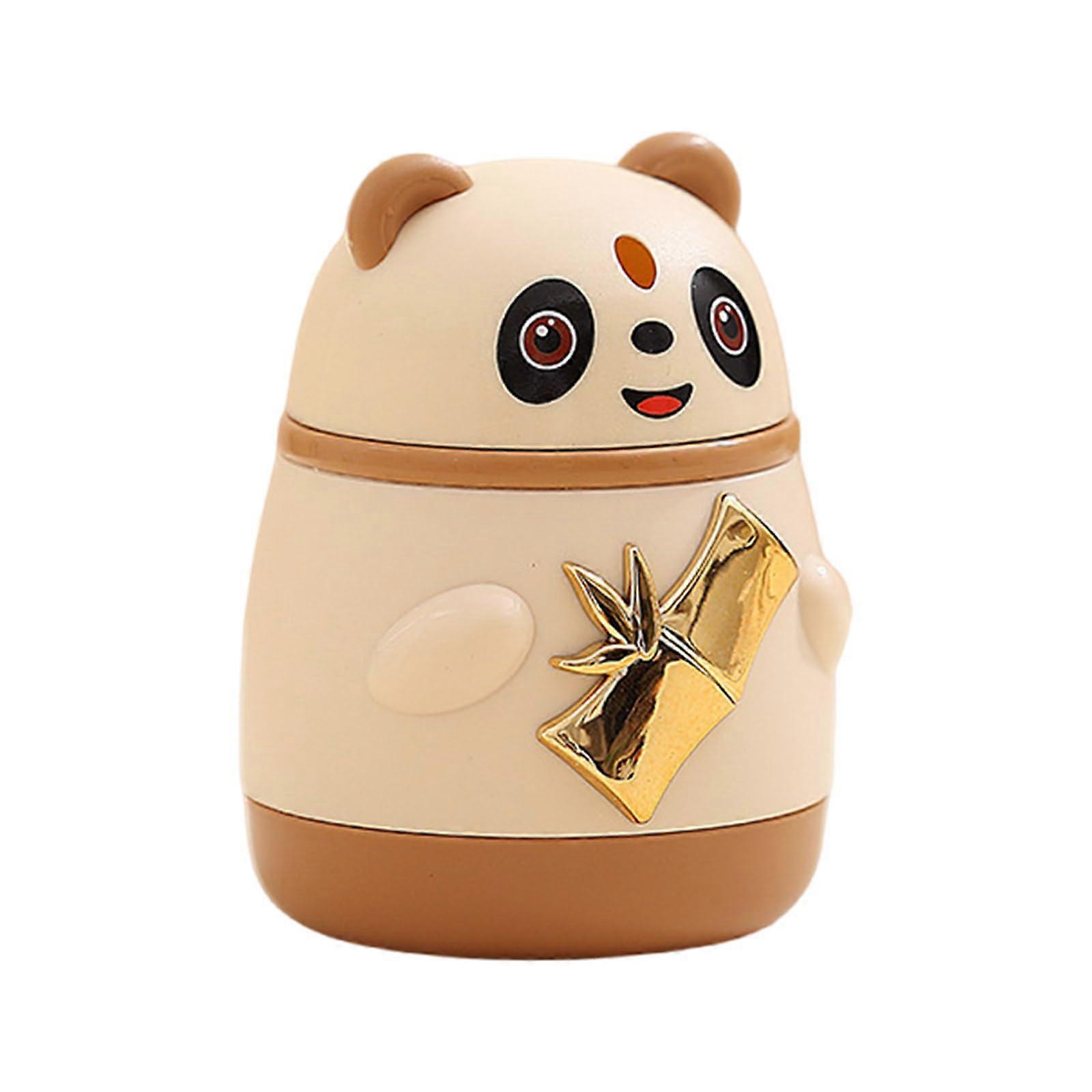 Automatic Toothpick Dispenser with Cute Panda Design for Home Kitchen Tabletop Organizer