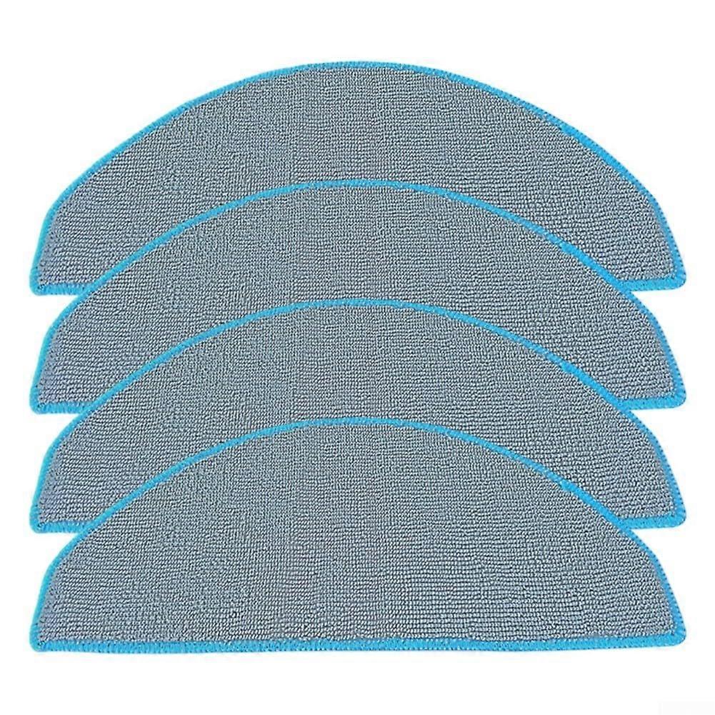 Mop Cloths Reusable Microfiber Pads for Roomba Floor Cleaning, Durable Easy Install (4 Pack)