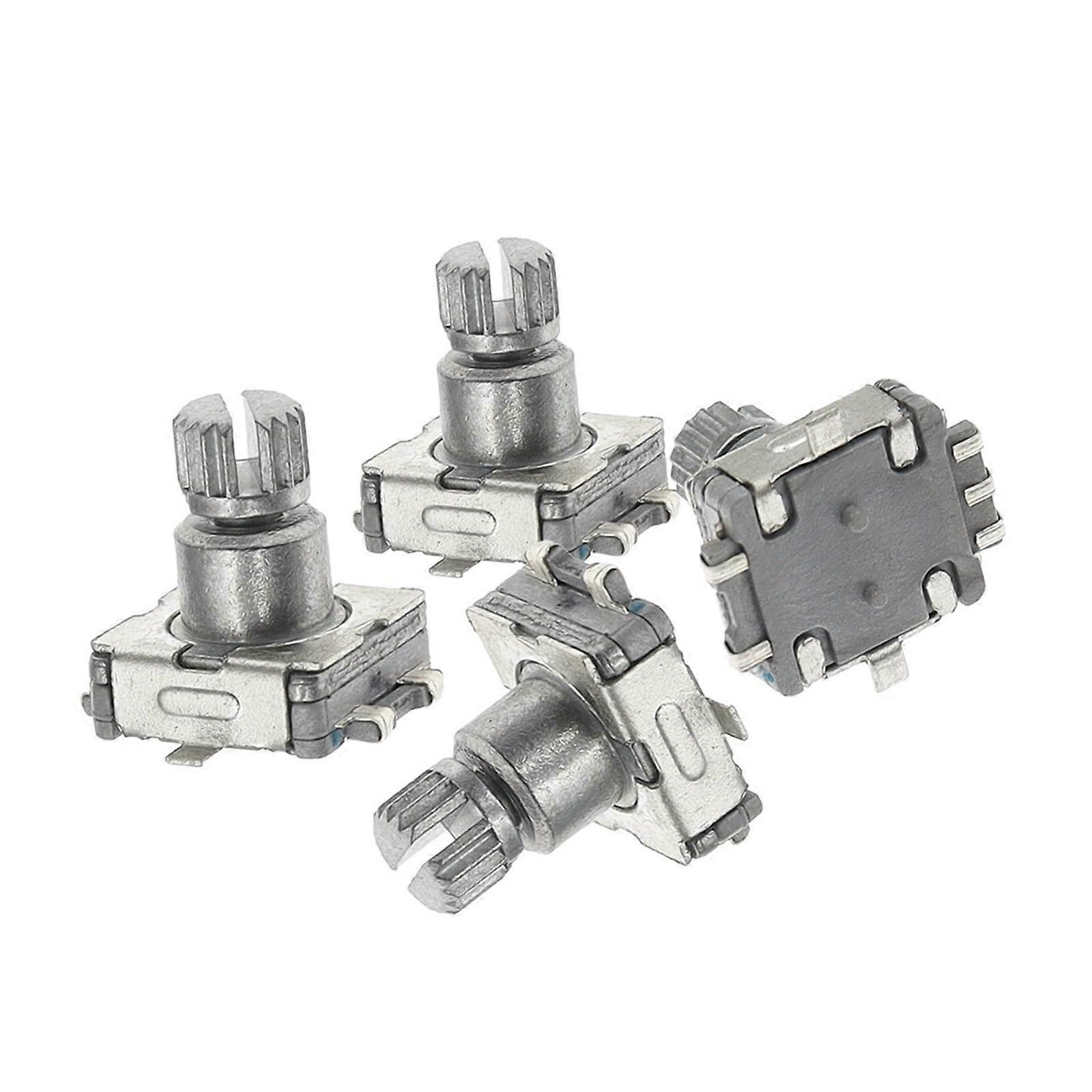 5PCS EC11 Rotary Encoder Switch with Push Button 5Pin SMD 10mm AntiSlip Plum Shaft