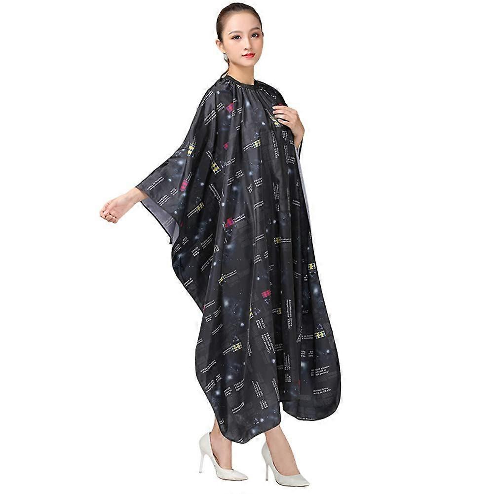 Waterproof Barber Cape Black with FullBody Coverage for Salon Cutting and Coloring