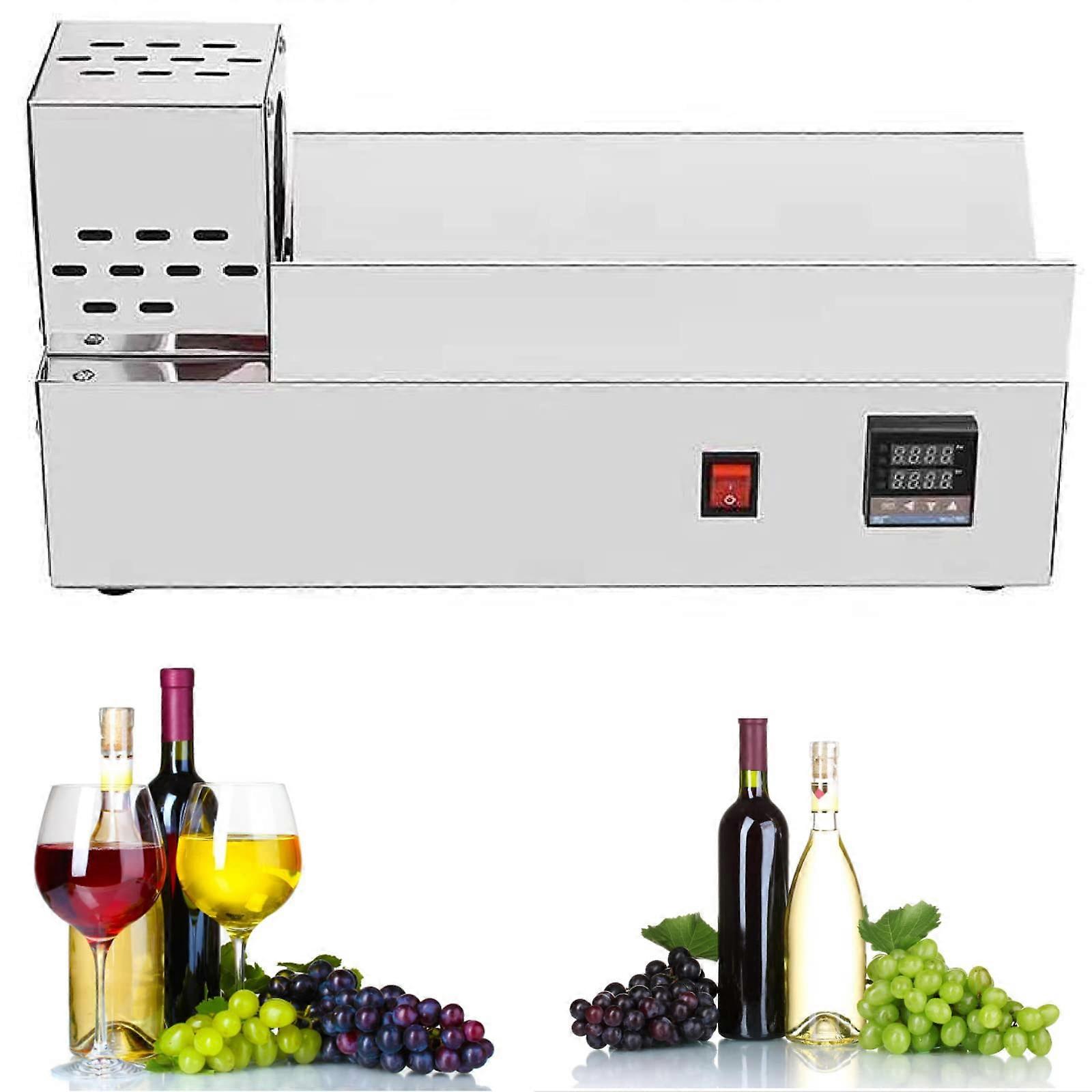 PVC Capsule Shrinking Machine 600W with Digital Temperature Control for Wine Bottle Cap Sealing 8CM Max