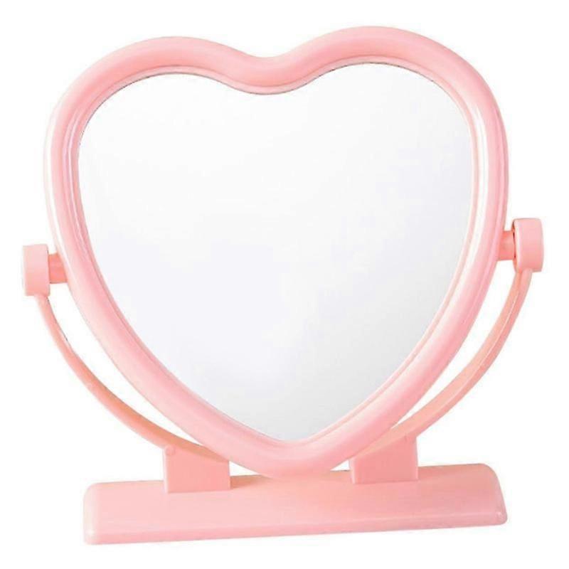 Tabletop vanity mirror with sturdy base rotatable for makeup