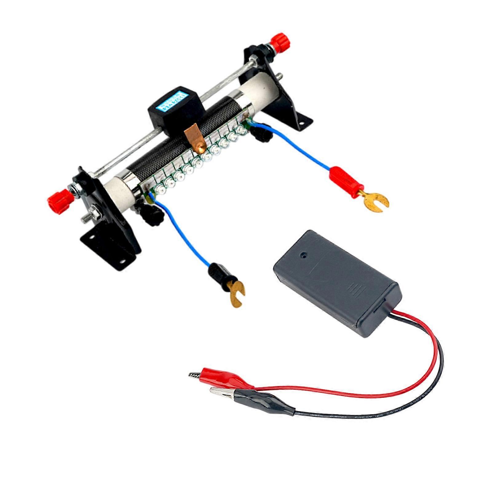 Easy Use Sliding Rheostat Demonstrator for Classroom Research Applications Providing Safe Function in Various Circuits Multicolor