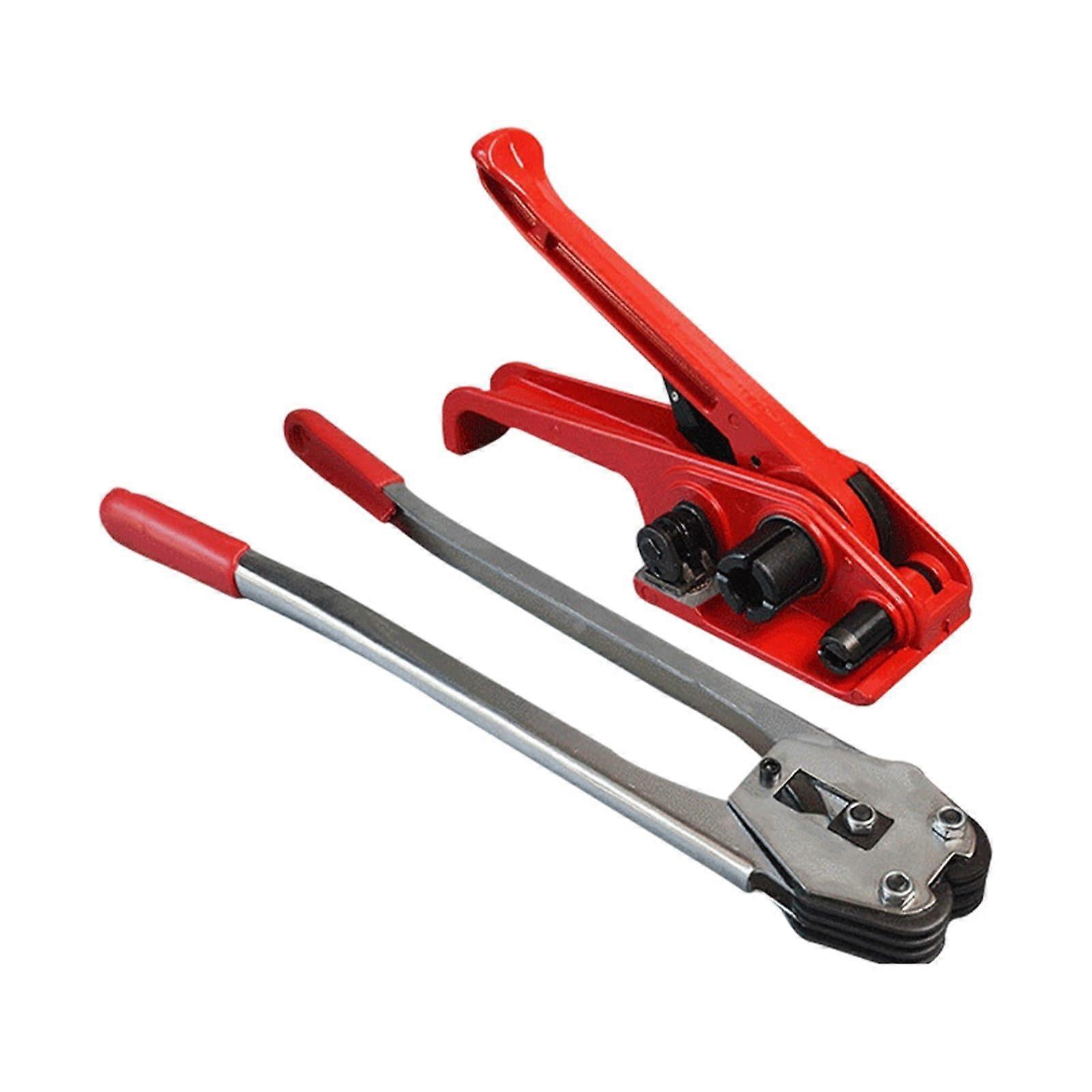 Manual Strapping Tool for Plastic Steel Straps 1619mm, Adjustable Speed, Precise Packing for Pallets