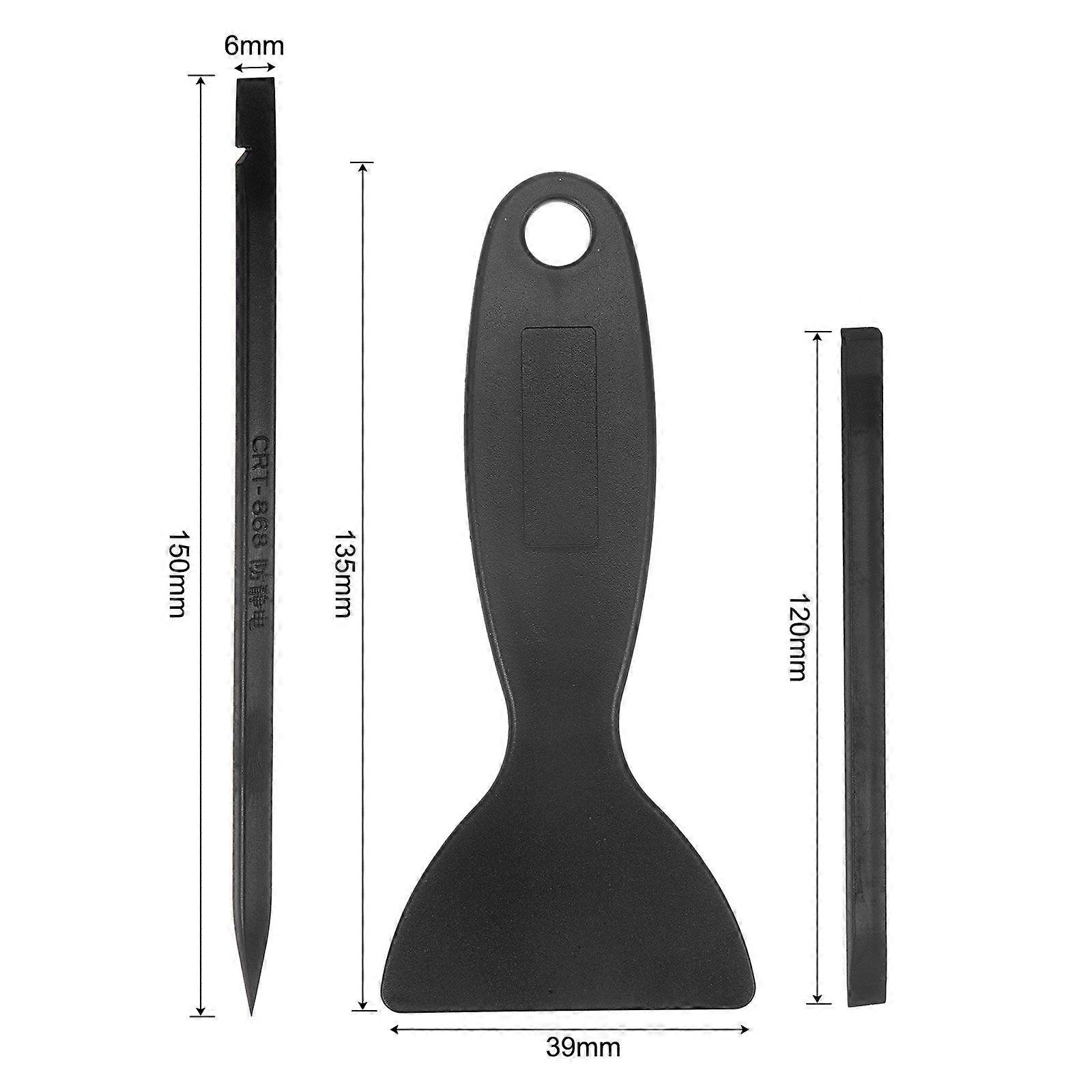 5in1 Set Electronics Repair Tool Kit Plastic Pry Bar Removal for Screen Black