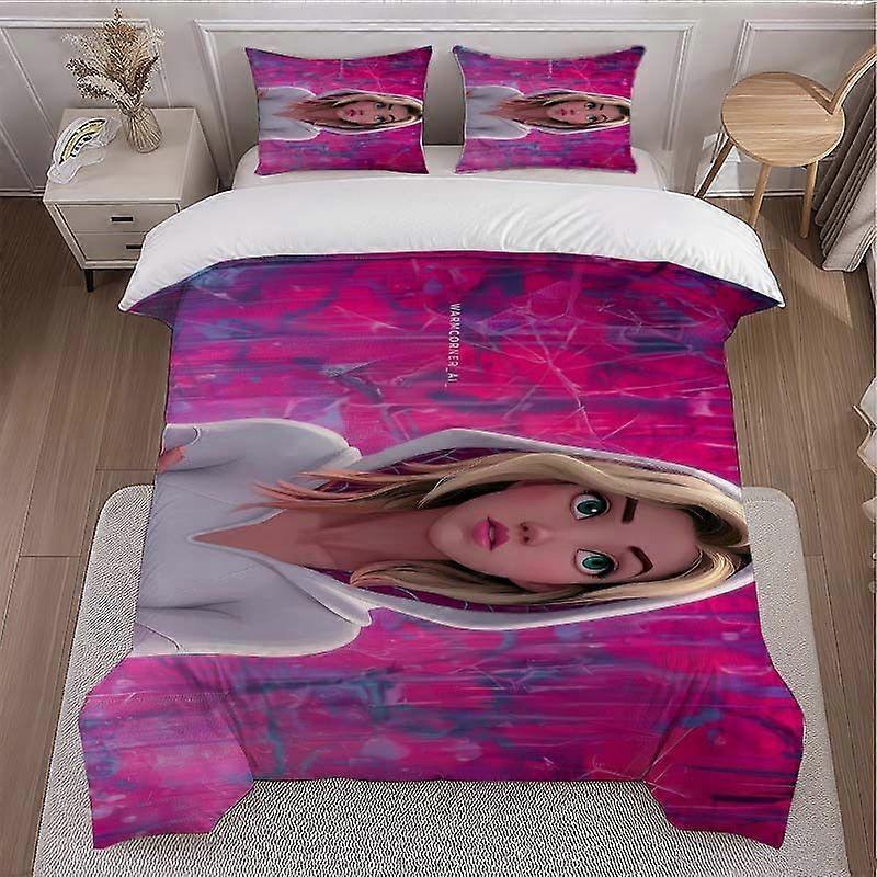 Gwen Stacy Themed Bedding Set Soft and Comfortable All-Season Duvet Cover and Pillowcase Set
