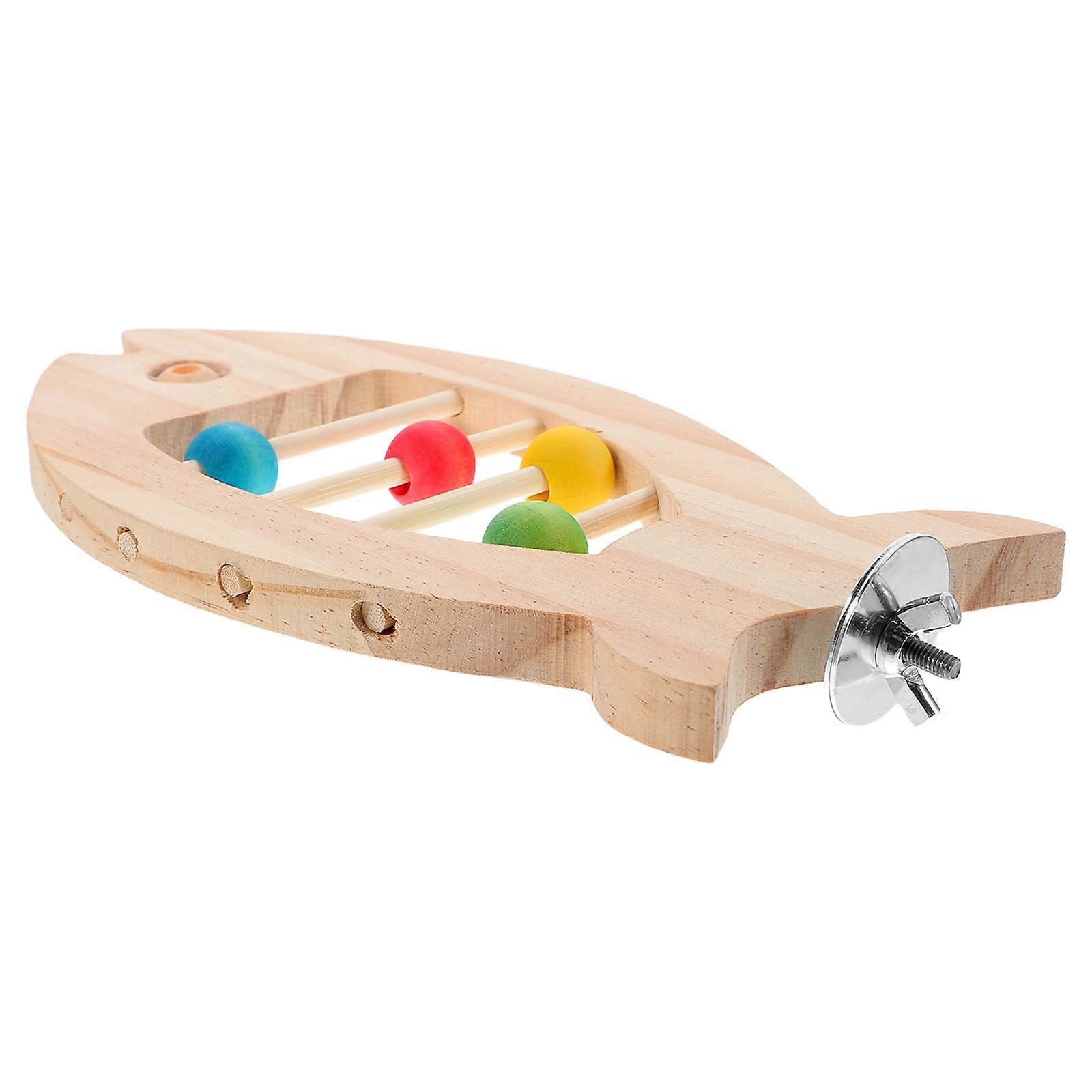 Parrot Stand Pole Wood Platform for Interactive Play