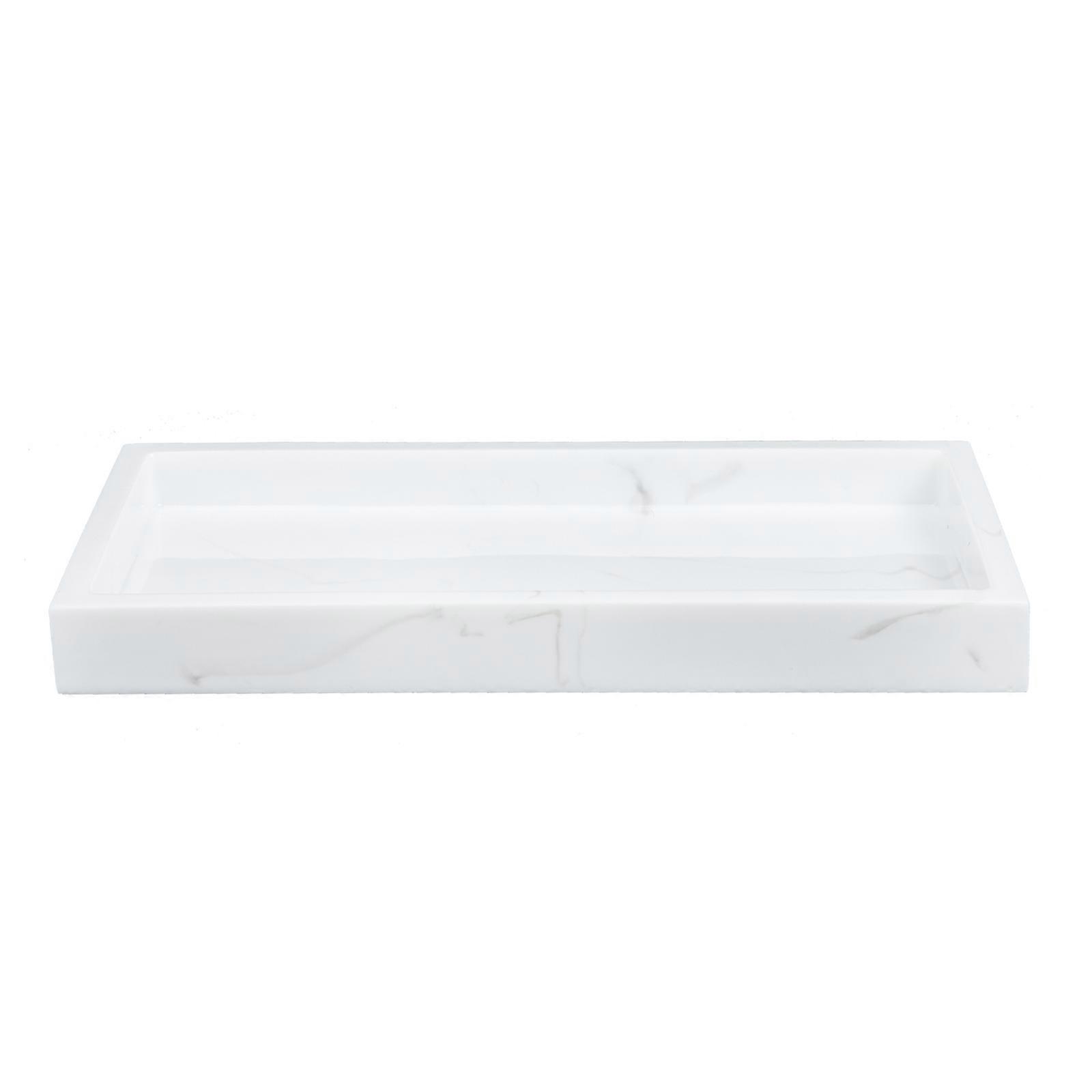 Bathroom Storage Tray Marble Pattern Tray for Organizing Sundries
