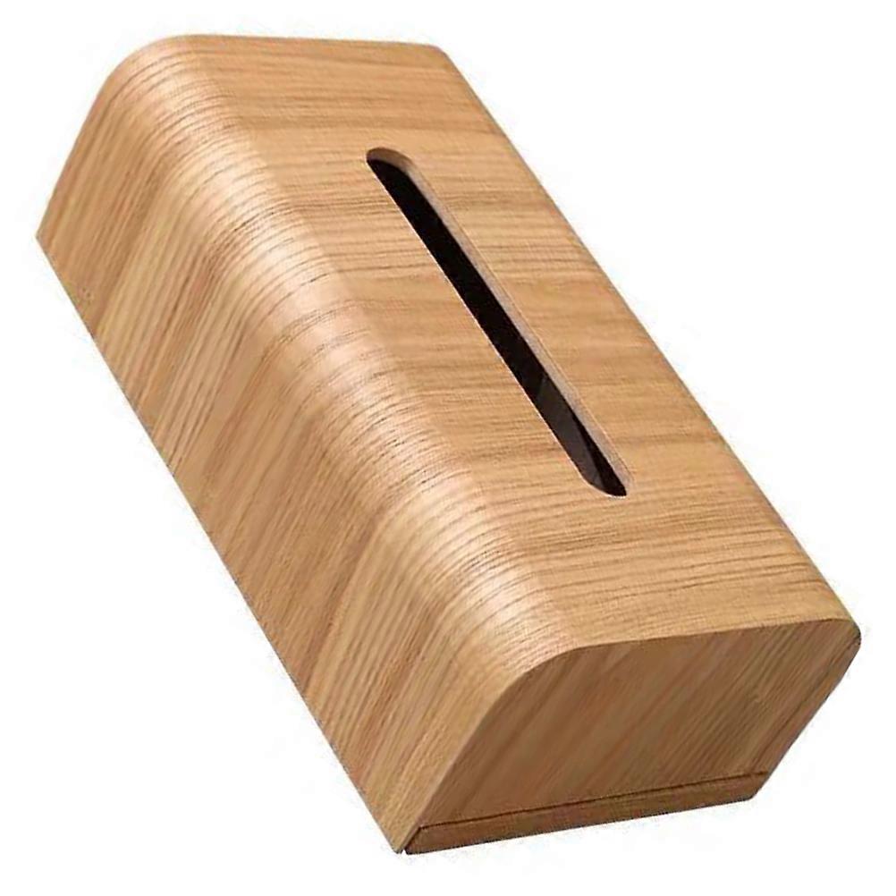 Simple Style Wooden Tissue Box For General Users Home Use 1Pc