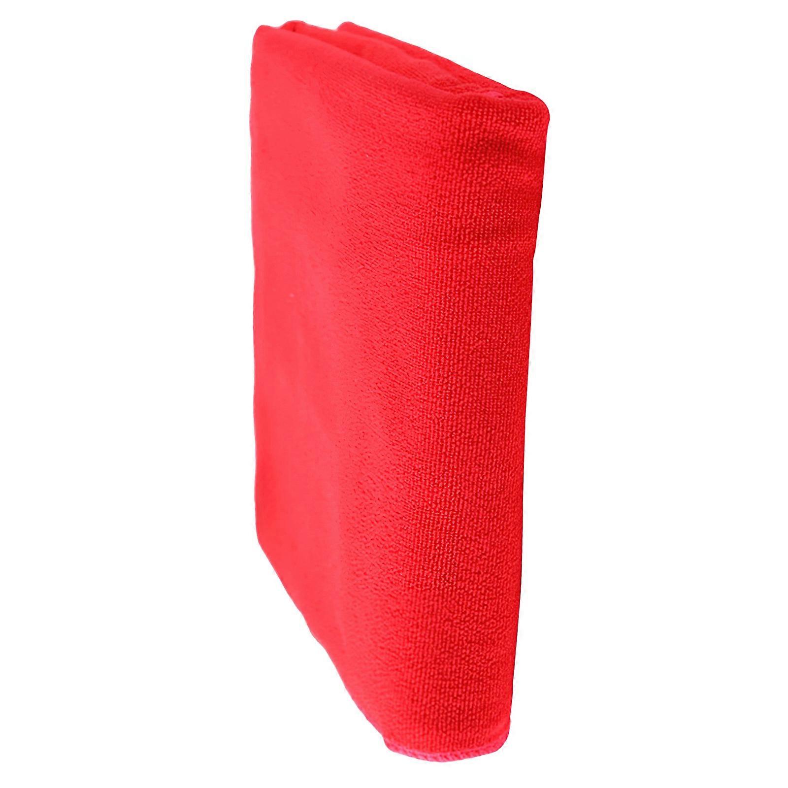 Serviette de bain en microfibre rouge
