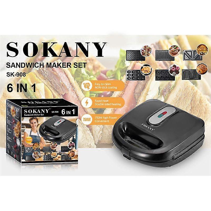  Electric Waffle-Maker Multi- Bubble Sandwich Maker Pizza