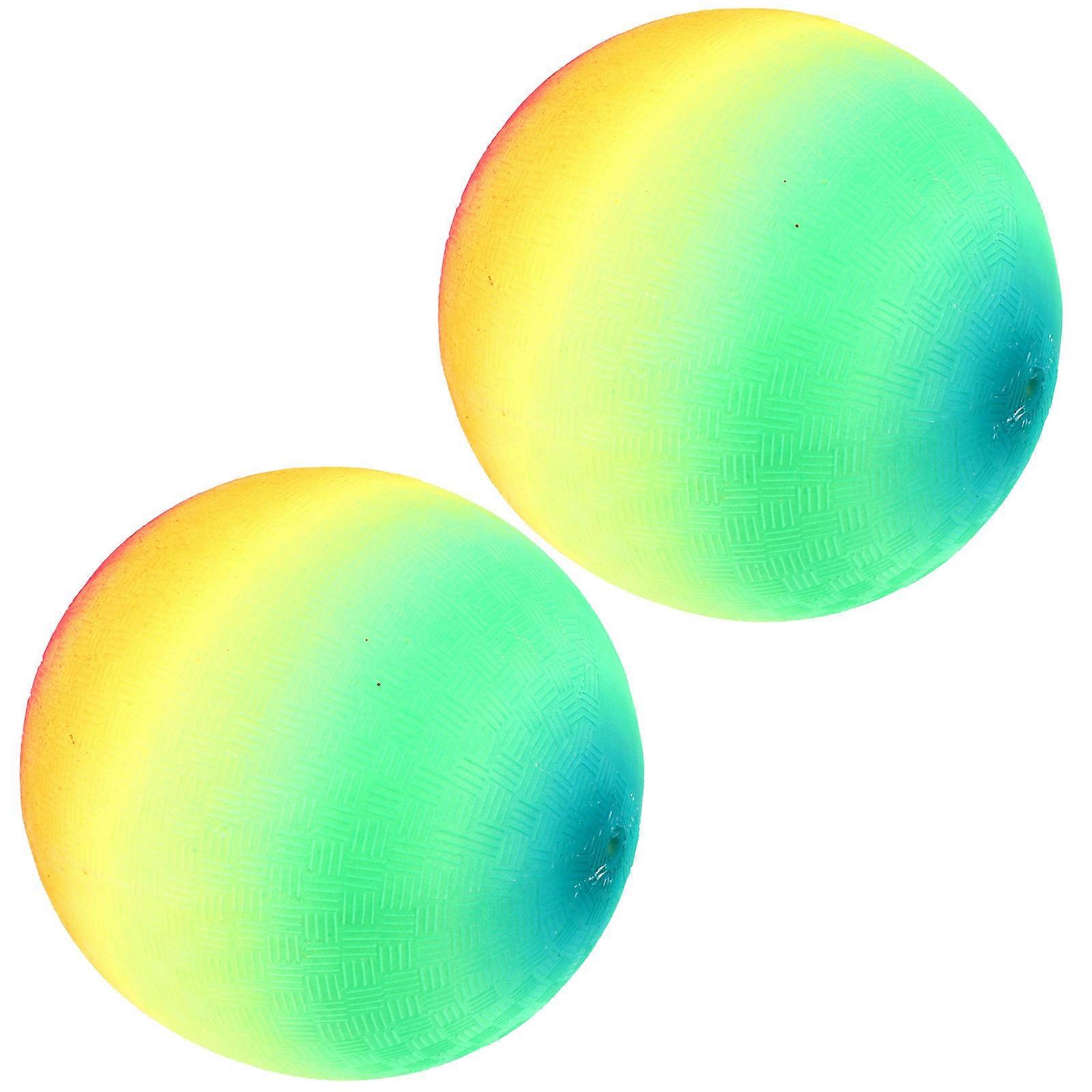 Rainbow Color Ball PVC Child Flapping Ball for Active Play 6Pcs